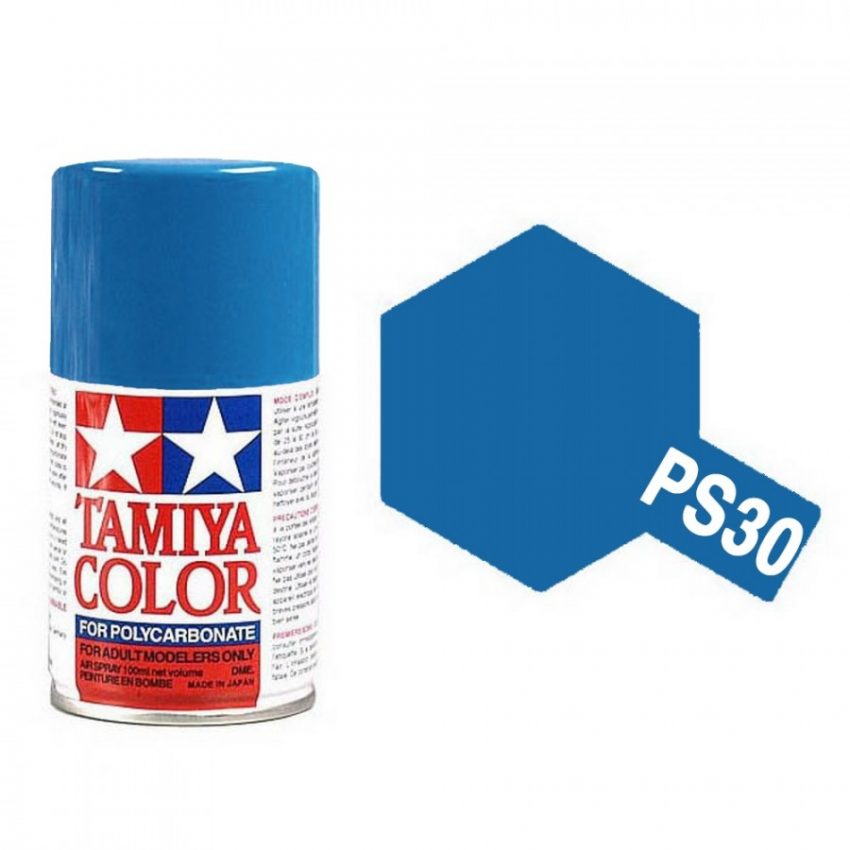 bleu-brillant-polycarbonate-spray-de-100ml-tamiya-ps30
